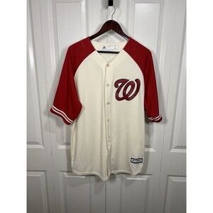 Majestic Cool Base Washington Nationals Jersey Mens XL Baseball MLB Fan Apparel